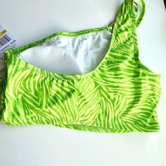 NWT MICHAEL Michael Kors women's animal-print halter swimsuit top, in a vibrant - Picture 4 of 7
